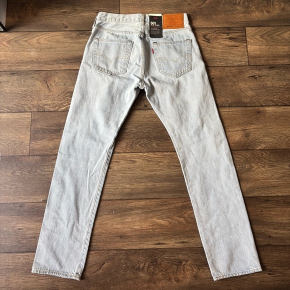 Levi's Men's 501 Slim Taper Big E Selvedge Denim Jeans Blue Wash Size 29x30 - Picture 1 of 7